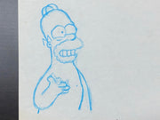 The Simpsons - Original drawing of Homer Simpson (90's)
